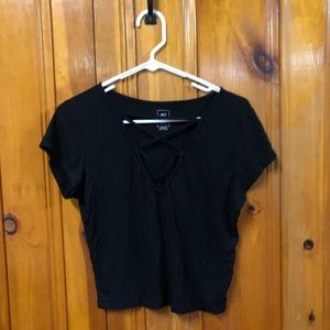 Black short sleeved shirt